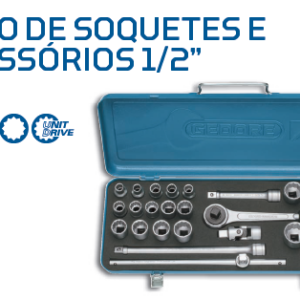 D19KMU-JOGO 20 SOQUETES(10 A 32) /5 ACESSÓRIOS