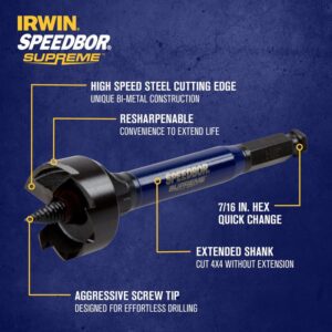 BROCA DE AUTO-AVANÇO SPEEDBOR MAX EXTRA LONGA - 3 CANAIS - 1/2" X 16"