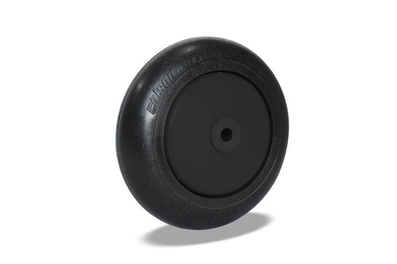 R.312.PP.E (6904) Roda 312 PP C/ Rolamento de Esfera - Preta (6904)
