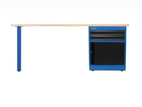 4210-3225A - Bancada com PÉ e Módulo Azul 2 Gav 1POR e Tamp de Mad