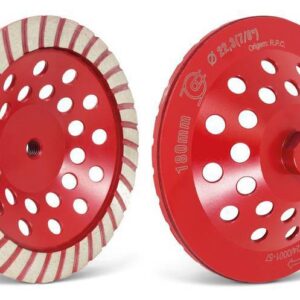 Rebolo Diamantado Tipo Prato C/Rosca 180 X M14