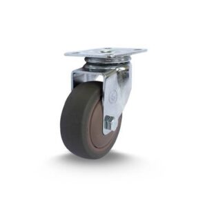 GLP.210.PER.E (8849)  ROD.GIR.50MM Cromado Placa Roda Per. Rol.esf.- Marrom (8849)