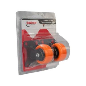 CONJ.FLPB.210.BPA.E (8429)  Conj.rod.fixo BLACK 50MM C/PL-Laranja (8429)