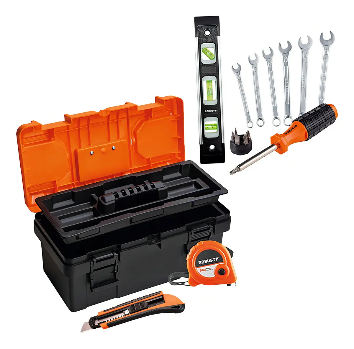 S21752017 KIT de Ferramentas com Caixa Plástica Robust - 16 Pçs