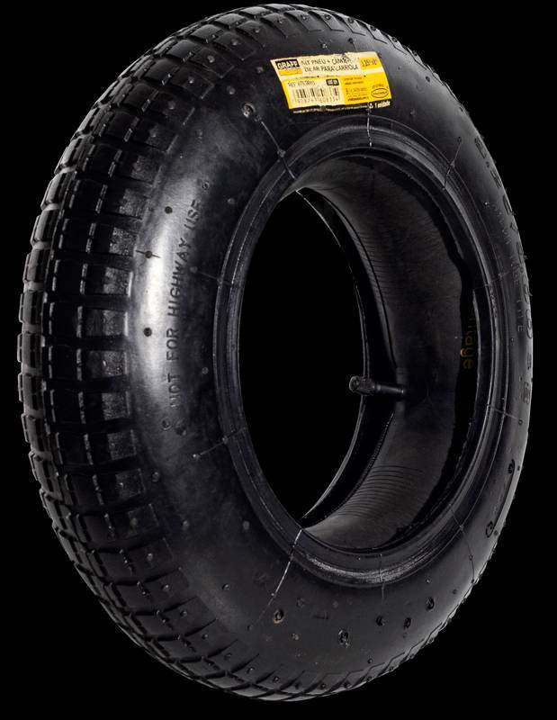 KIT PNEU + CÂMARA DE AR P/CARRIOLA 3,25" x 8"