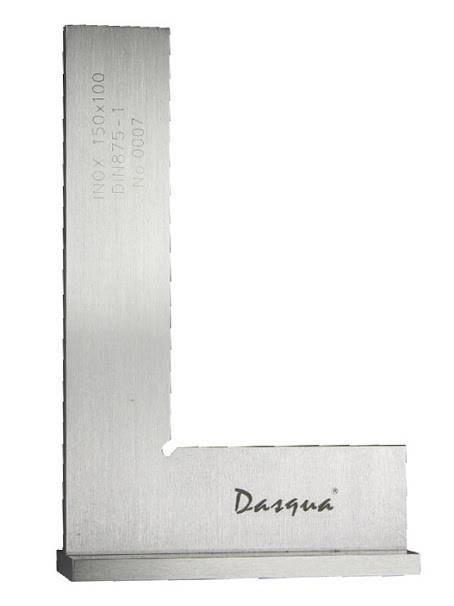 Dasqua Esquadro de Aço INOX C/Base Classe 0 100 X 70 MM 9210-4115