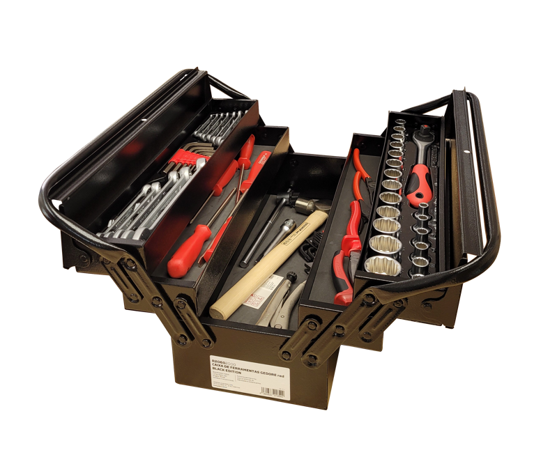 R21602064 Caixa GEDORE Red BLACK Edition com 64 Ferramentas