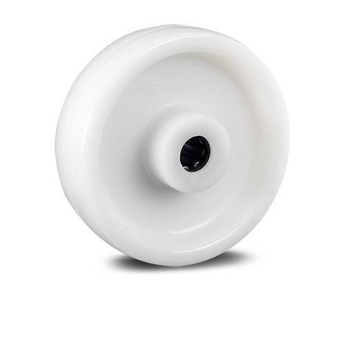 R.614.NY.E (4767) Roda Nylon 614 C/ Rolamento de Esfera e Calota (4767)