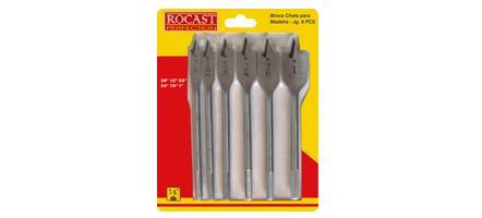 JG Brocas Chata P/Madeira 6 Pçs 3/8" a 1"