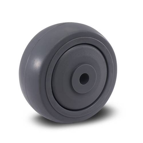 R.312.PER.E C/ Eixo (6597) Roda PERFORMA.75MM C/Rolamento de Esf. CZ e Eixo (6597)
