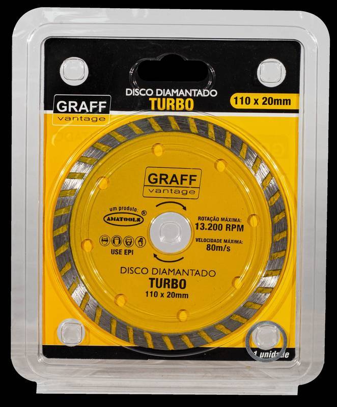 Disco Diamantado Turbo Graff Vantage 110 X 20 MM Turbo