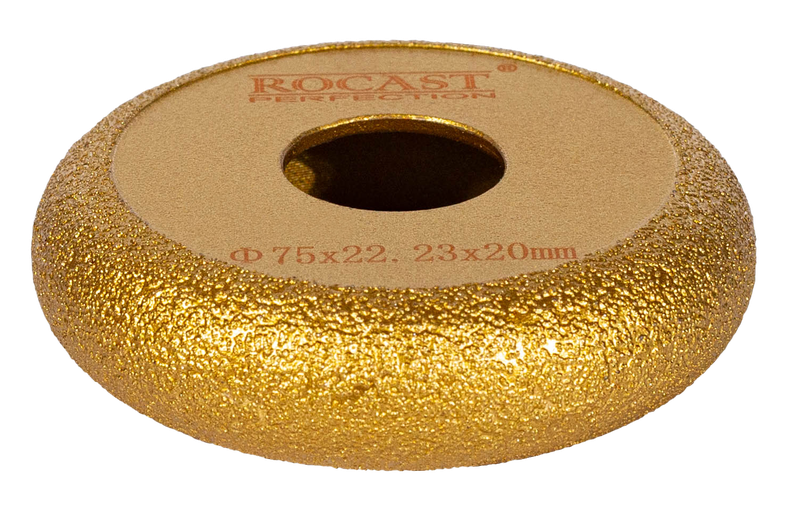 REBOLO DIAMANTADO PARA MÁRMORE E GRANITO 75x20x22,23 FORMATO C