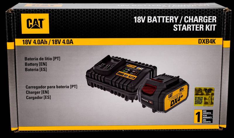 Cat KIT Bateria + Carregador 18V - 4.0 AH DXB4K