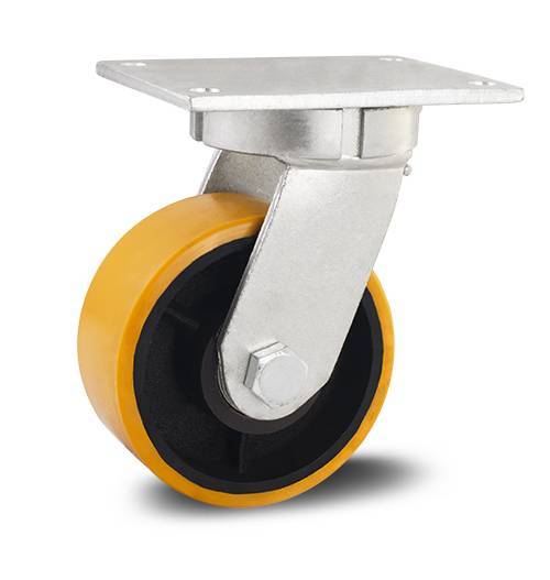 GPK.83.PF.E (3440) ROD.GIR.200MM C/PL 140X180 e Roda Ferro C/PU-Esf (3440)