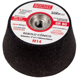 REBOLO CÔNICO 4" x 2" - M14 GR 120