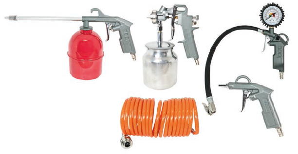 KIT de Acessórios P/Compressor 5 Peças