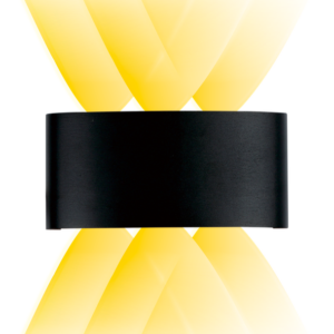 Arandela LED Preta de Parede Externa/Interna 6W 4000K - Bivolt