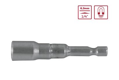 R47110012 Adaptador canhao 1/4 magn. 1/4