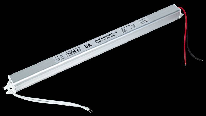 Fonte Driver Slim P/Fita LED 24W - 2A Bivolt
