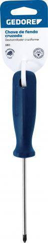 160-1/4"X8" PH2 Chave Fenda Cruzada com Expositor