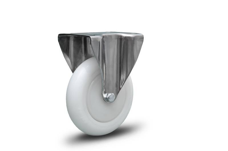 FLPI.412.NY.E (4868) Rod.fixo 100MM INOX C/PL Roda Nylon-Esf. (4868)