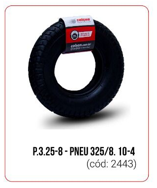 P.3.25-8 4L (2443) Pneu 325/8. 10-4 (2443)