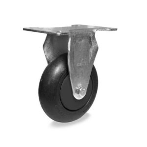 FLP.412.PP.E (7140)  Rod.fixo 100MM Instit.c/PL Roda PP Preta-Esf. (7140)