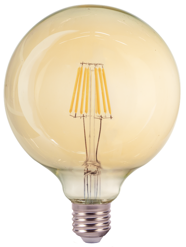 Lâmpada de Filamento LED Âmbar 4W G125 2200K
