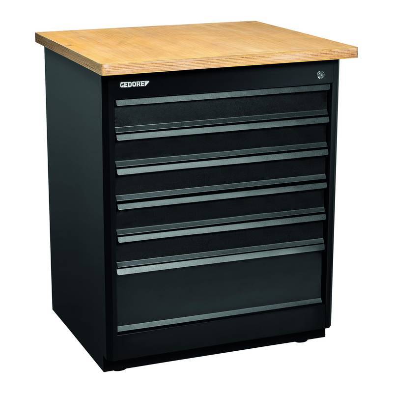 4600 P - Modulo Preto 6 Gavetas