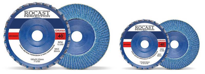 Disco de Lixa Flap Disc Zirconado 180 X 22 MM GR 120