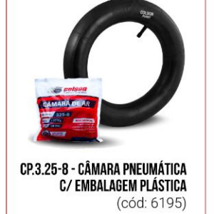CP.3.25-8 - Emb. (6195)  Camara Pneumatica 325-8 com Embalagem Plastica (6195)