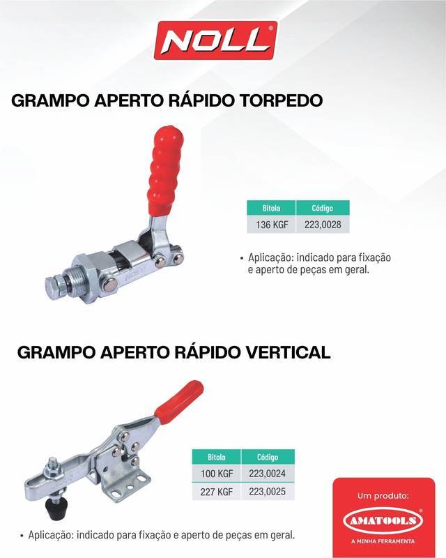 Grampo Aperto Rápido Torpedo 136 Kgf