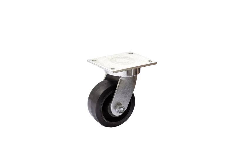 GPK.83.BF.E (3447) ROD.GIR.200MM C/PL 140X180 e Roda Ferro C/Bor-Esf (3447)
