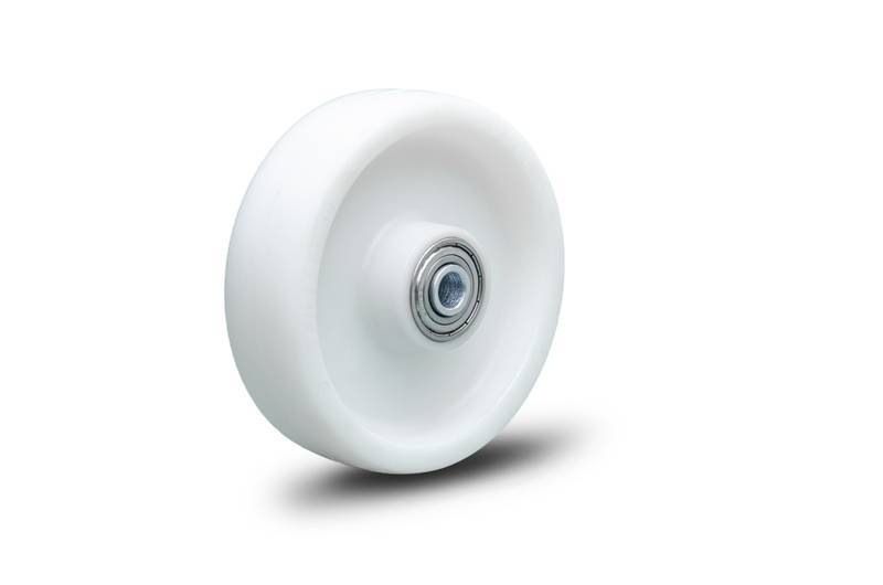 R.412.NY.E (4763) Roda Nylon 412 C/ Rolamento de Esfera e Calota (4763)