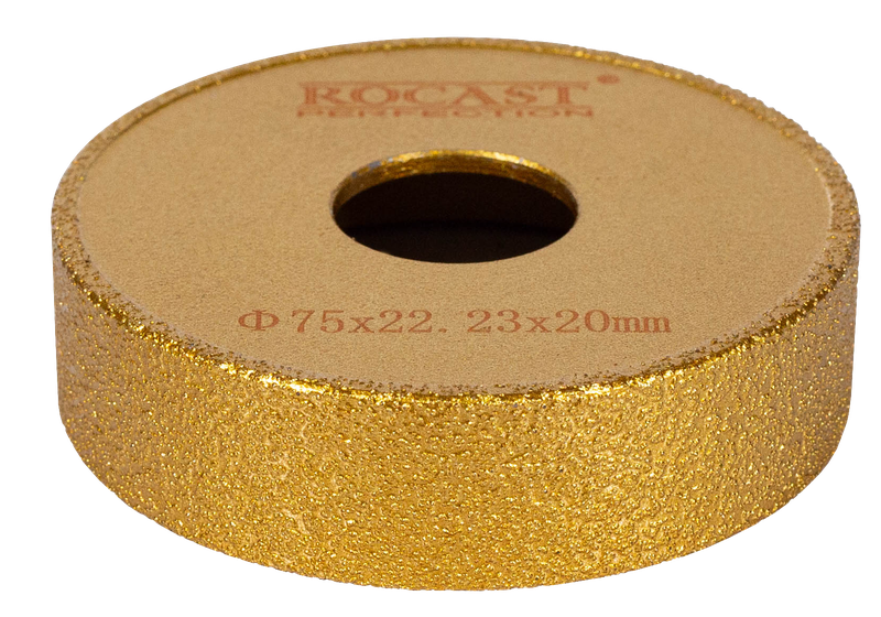 REBOLO DIAMANTADO PARA MÁRMORE E GRANITO 75x20x22,23 FORMATO D