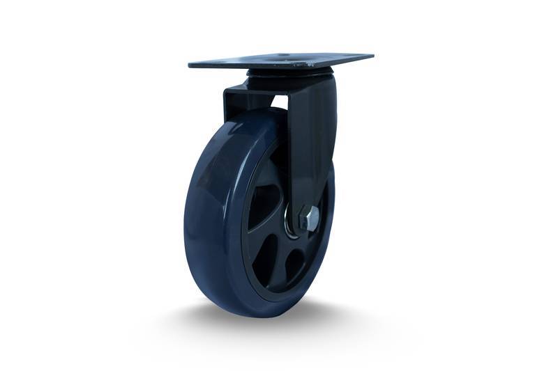 GLPC.612.BPB.E (8772) ROD.GIR.150MM Carbon PL 80X105 Roda BP C/ Rol.esf.blue (8772