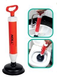 Desentupidor Manual Tipo Bomba 2 Ventosas 68/160MM