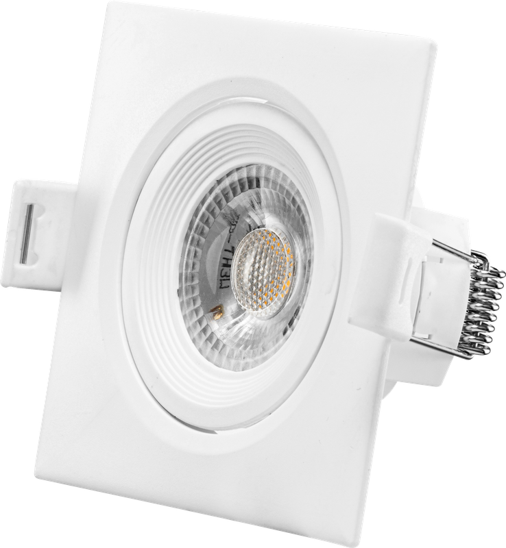 Spot LED Quadrado 7W 4000K - Bivolt