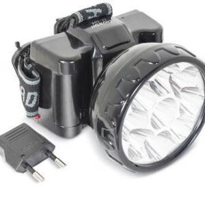 Lanterna P/Cabeça 9 LED Recarregável