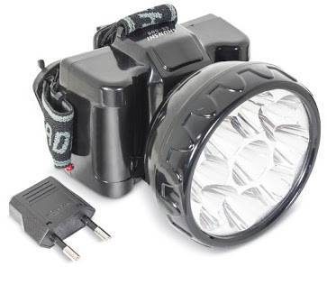 Lanterna P/Cabeça 9 LED Recarregável