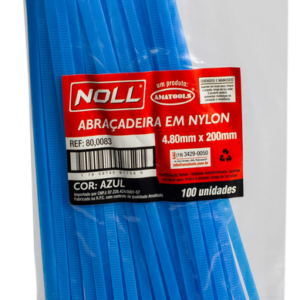 Abraçadeira em Nylon - Azul 4.80 X 200 MM 100 PCS/Emb