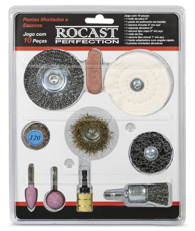 JG Pontas Montadas e Escovadas 10 Peças