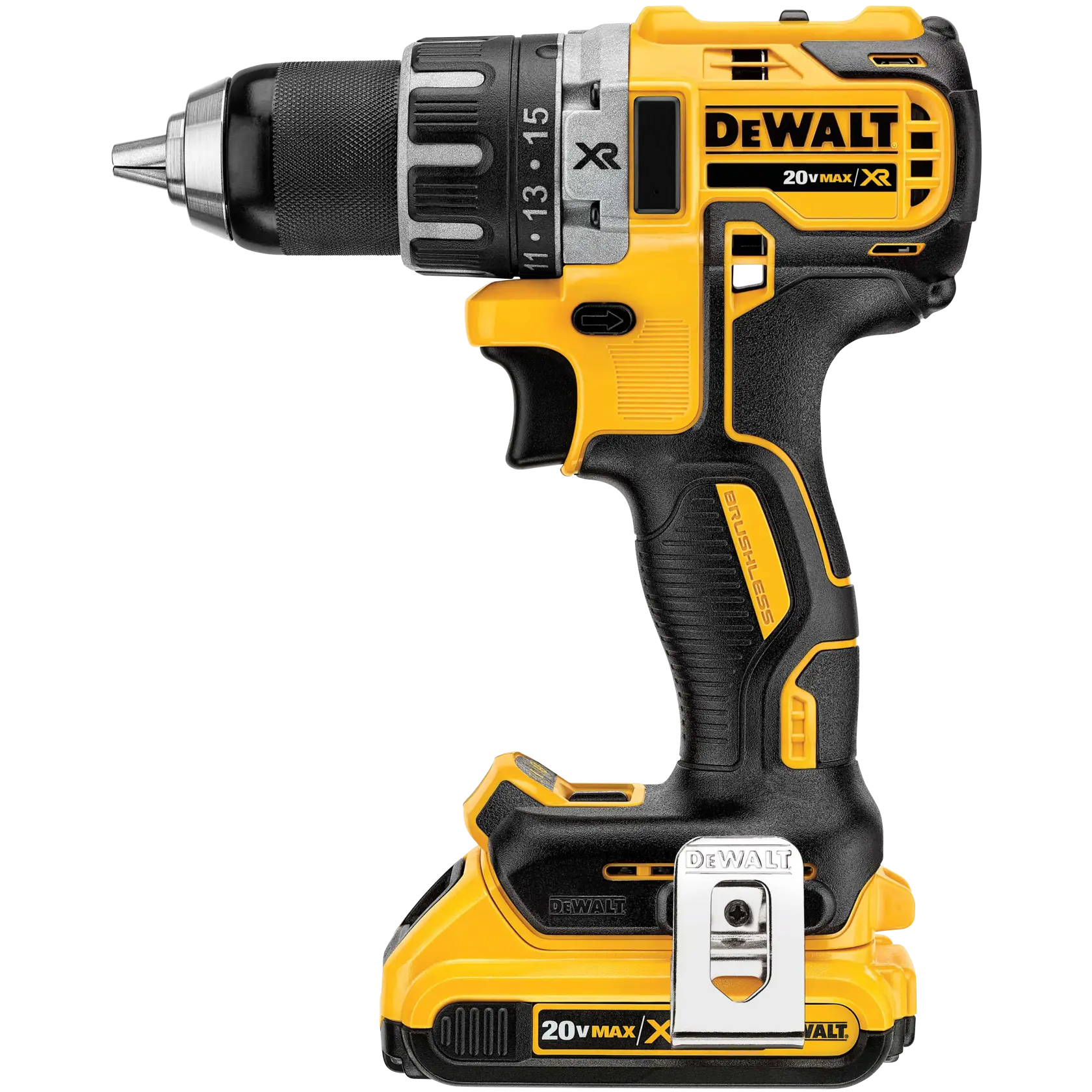 PARAF/FURAD 1/2" (13MM) 20V MAX* LI-ION BRUSHLESS, 2 BAT 2AH, (DCB203) CARREG 220V E MALETA