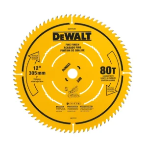 LÂMINA SERRA ESQUADRIA - ONE 12" 80D - FURO DE 1" (25,4MM) ACABAMENTO FINO EM MADEIRAS LAMINADAS