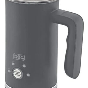 GOURMAND GRIS - ESPUMADOR DE LEITE COM 4 FUNÇÕES, COPO INTERNO INOX ANTIADERENTE, BASE AQUECEDORA, 127V