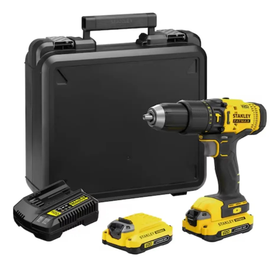 PARAF/FURAD IMPACTO 1/2" (13MM) 20V MAX* LI-ION C/ 2 BATERIAS 2,0AH (SB202) CARREG BIVOLT (SC200) E MALETA V20
