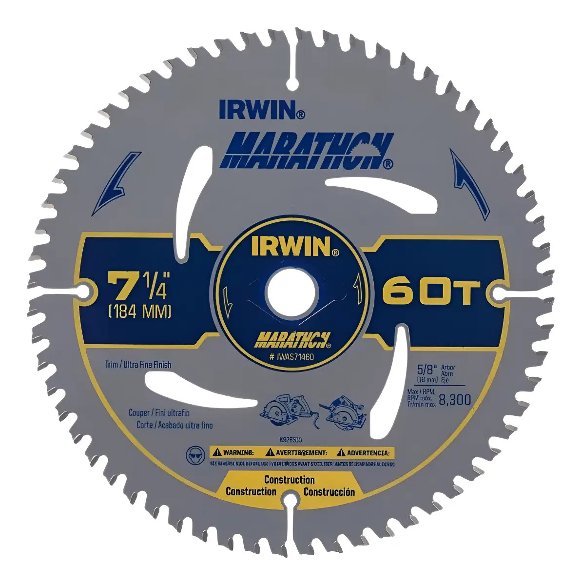 SERRA CIRCULAR MARATHON 7-1/4" X 5/8" X 60D