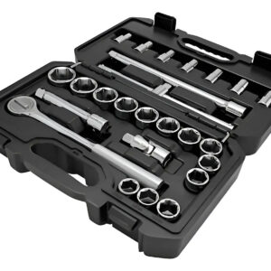JOGO DE SOQUETES ESTRIADOS MM 1/2" 25 PCS