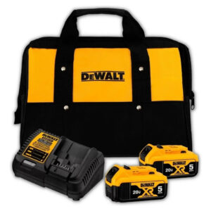 KIT 2 BATERIAS 20V MAX* LI-ION 5AH (DCB205) CARREGADOR BIVOLT (DCB1104) E BOLSA