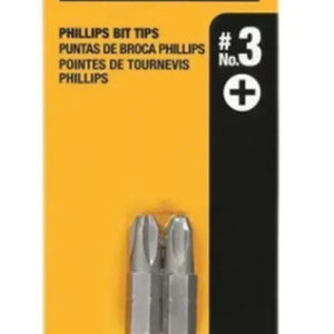 PONTA 1" PHILLIPS # 3 - CARTELA COM 2 UNIDADES